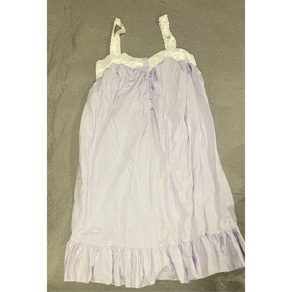 Victoria’s Secret Medium Vintage Good Label Mumu Lavender Nightgown - Picture 2 of 5